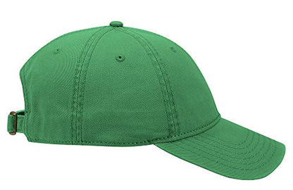 OTTO 6 Panel Low Profile Garment Washed Superior Cotton Twill - color: Kelly