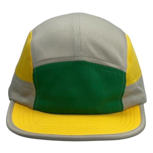 FASHIXD 5 Panel Hats for Men Baseball Cap Outdoor Sports Running Cap - color: Green/Grey