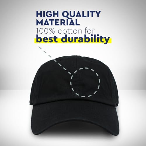 Custom Soft Baseball Cap Tennis Sports Cotton Dad Hat Men Women - color: Dark Denim Personalized Text Here