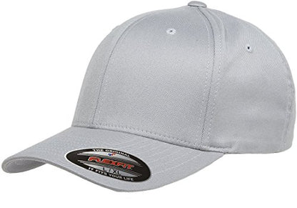 Flexfit Wooly Combed Twill Cap 6277 - color: Silver, size: Small-Medium