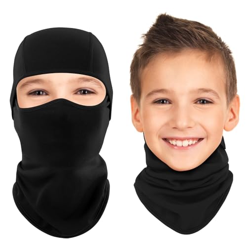 Kids Balaclava Winter Cold Weather Warm Ski Mask Unisex Fits Ages 4–12