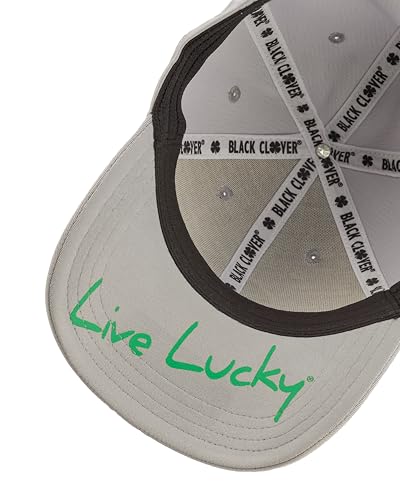 Black Clover Premium Flex Cap - color: 134 - Silver Hat/3d Kelly Green Clover, size: Small-Medium