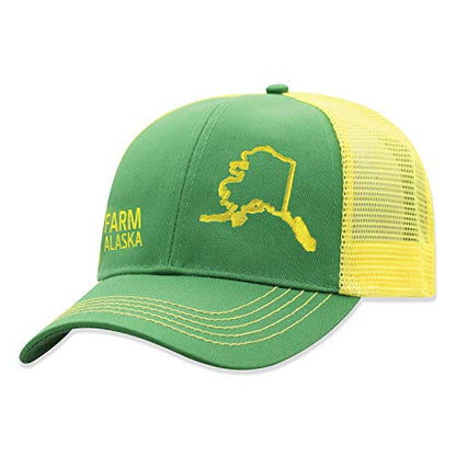 John Deere Farm State Pride Contrast Mesh Back Core Baseball Cap - color: Alaska