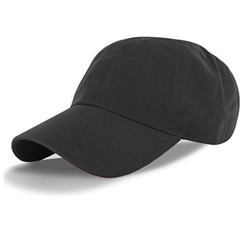 American Cities Plain Dad Hat 100% Cotton Unstructured Hat Unisex Strap Cap - Black Gray White