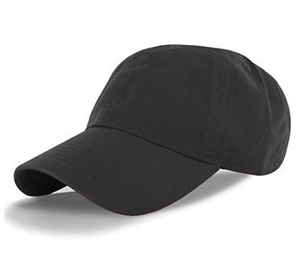 American Cities Plain Dad Hat 100% Cotton Unstructured Hat Unisex Strap Cap - Black Gray White