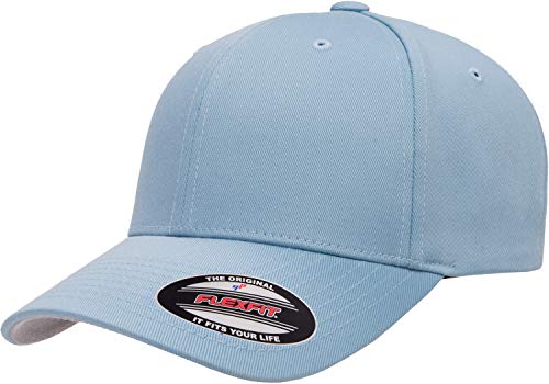 Flexfit Men's Athletic Baseball Fitted Cap - color: Carolina Blue, size: Large-X-Large