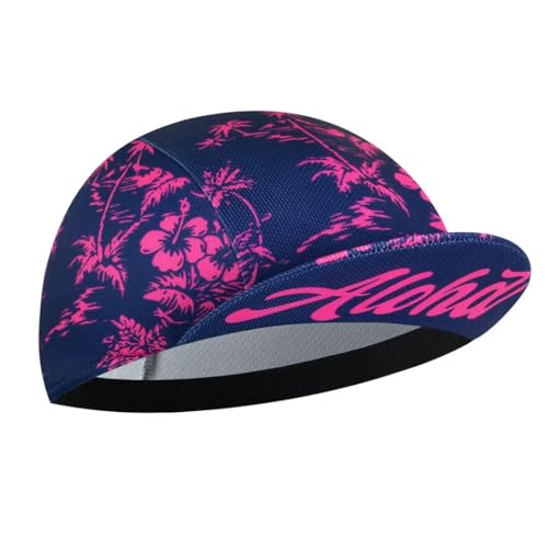 Cycling Cap for Man and Woman Cycling Hat Under Helmet-Polyester Breathable Sweat Absorbent - color: Flo-13