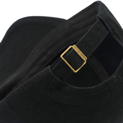 Distressed Baseball Cap for Men Women Cotton Dad Hat - color: Black