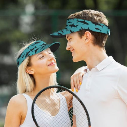 Leopard Print Sun Visor Hat Adjustable Sports Beach Cap for Men Women - color: 23