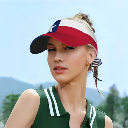 Stylish Visor Cap, Adjustable Lightweight Sun Hat for Men Women Teens - Sports, Beach, Golf, Tennis - color: Texas 2