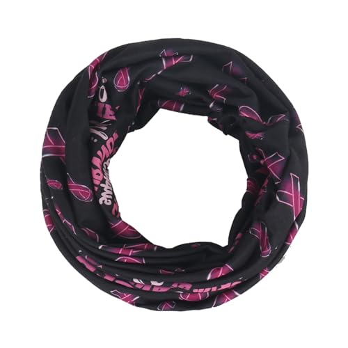 Jemis Sweet Heartwarming Breast Cancer Beanie Hat, Romantic Knitted Hat, Cancer Headwear Caps Baggy Skull Sleep Scarf - color: 2 Pack Black & Red