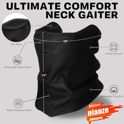 Winter Face Mask for Men Women,Balaclava Ski Mask for Cold Weather, Snowboarding Gear,Snowboard Mask - color: Half Balaclava