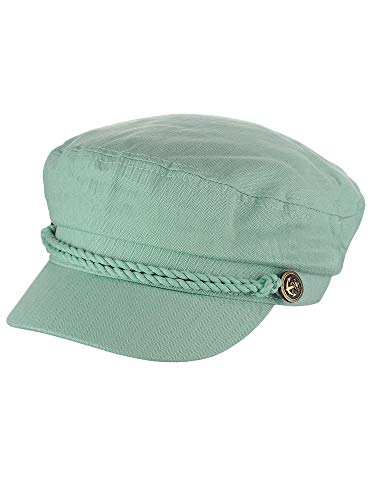 NYFASHION101 Unisex 100% Cotton Greek Fisherman Sailor Fiddler Driver Cap Hat - color: Mint