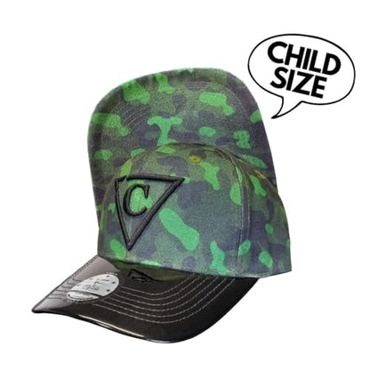 Capiche [99+ Variations] Special Series Snapback Cap - One Size Unisex Men - color: [Child] Green Camo Cu