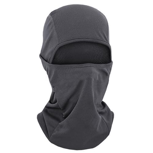 TOPTIE Mesh Balaclava with Hinge Design, Breathable Helmet Liner - color: Gray