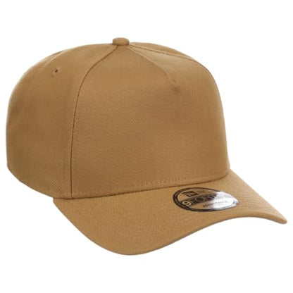 New Era 9FORTY A-Frame Snapback – Blank Custom Cap with Performance Fit from the Icon of Sports and Streetwear Culture - color: Khaki