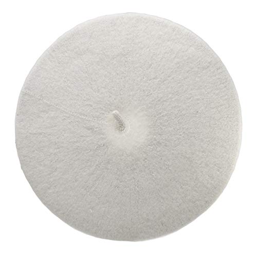 French Style Lightweight Casual Classic Beanie Solid Color Wool Beret - color: Ivory