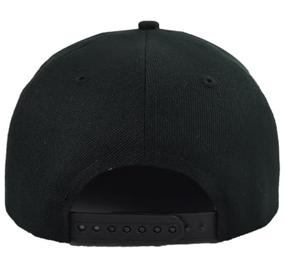 Funny Chef Hats, Snapback Flat Bill Dad Hat for Men, Adjustable Cotton Embroidered Knives Kitchen Women Baseball Caps - color: Black