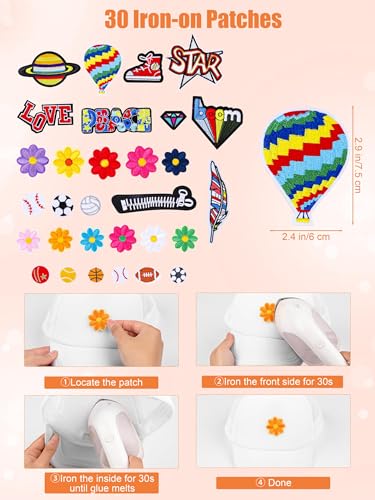 Aneco DIY Blank Trucker Hats Kit Adjustable Baseball Caps - color: White
