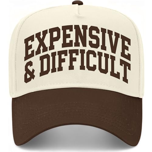 Expensive & Difficult Collegiate Hat - color: Brown/Natural