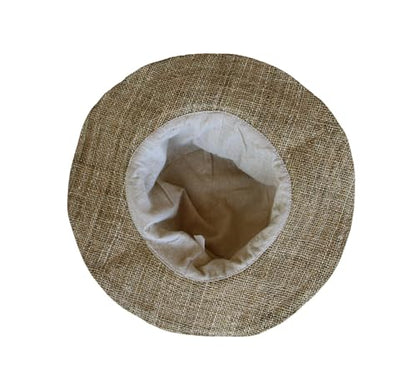 Hemp Sun Hat M/L/XXL Foldable Wide Wire Brim Hat for Farmers & Gardeners Adjustable Beach Hat, Unisex Style - color: Natural, size: X-Large-XX-Large