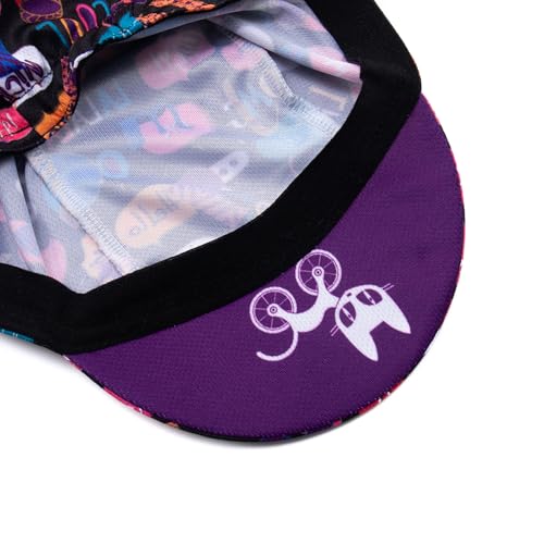 Cycling Cap for Man and Woman Cycling Hat Under Helmet-Polyester Breathable Sweat Absorbent - color: Qin10