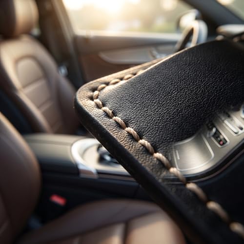 2 Pack Leather Pen Holder for Car, Car Visor Pen Holder