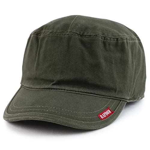 Armycrew Cotton Washed Cadet Style Army Cap - color: Olive