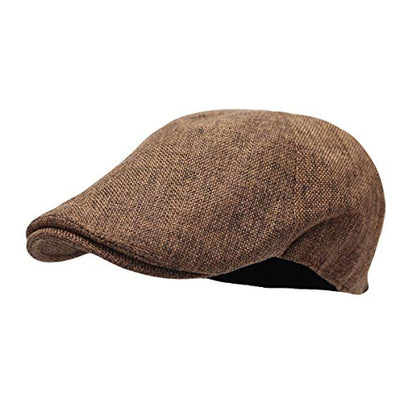 WITHMOONS Ivy Cap Summer Mesh Newsboy Irish Gatsby Golf Hats TZ30047 - color: Brown, size: One Size