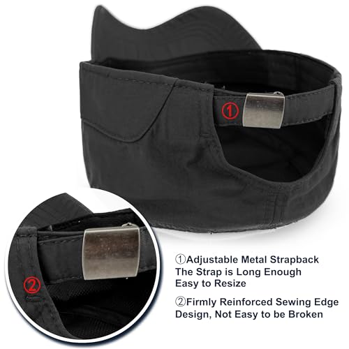 Loneshark Water Resistant Military Hat Quick Dry Cadet Cap Army Flat Top - color: Rectangle-logo-black