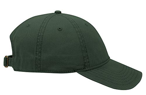 OTTO 6 Panel Low Profile Garment Washed Superior Cotton Twill - color: Dk. Green