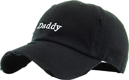 KBETHOS Daddy Dad Hat Pineapple Vacation Baseball Cap Vintage Distressed Classic Polo Style Adjustable - color: Black