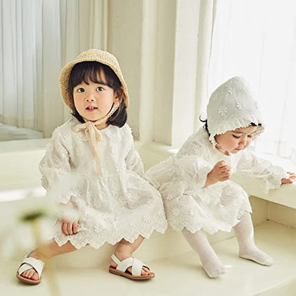 pureborn Baby Toddler Girls Straw Sun Hat Summer Beach Hat - color: Khaki-n, size: 2-5T