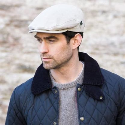 Mucros Weavers Summer Light Linen Cap - color: Natural, size: XX-Large