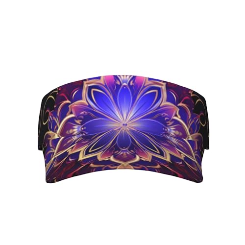 Vintage Mandala Sports Sun Visor Hat Men Women Adjustable Hats Empty Top Cap for Running Tennis Golf - color: Color-12
