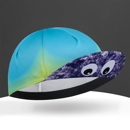 Cycling Cap with Sun Visor, Lightweight Polyester Bike Hat for Men & Women - color: Ck21