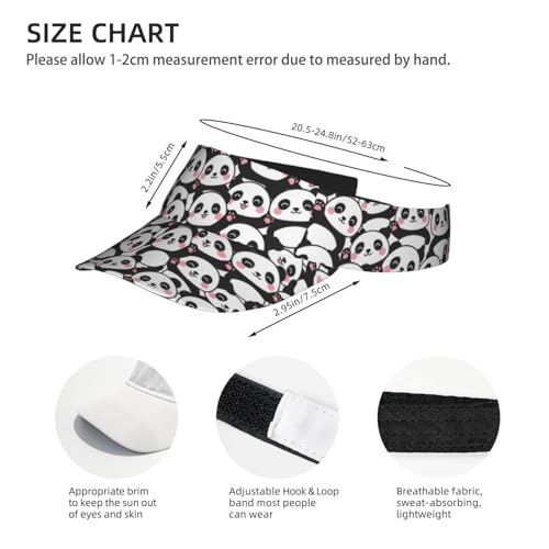 Panda Sports Sun Visor Hats for Women Men - color: 1