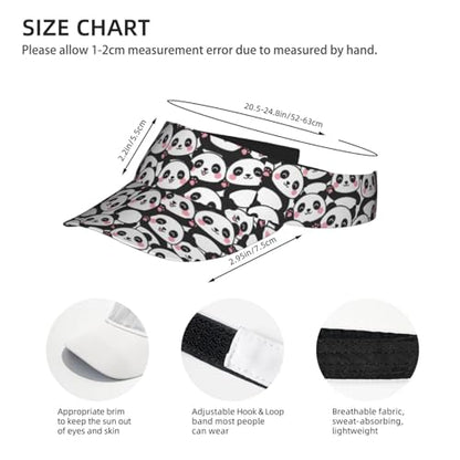 Panda Sports Sun Visor Hats for Women Men - color: 1