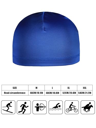 Boao Doo Rags Skull Cap for Men Sweat Wick - color: Black, Grey, Dark Blue, White, Army Green, Navy Blue, size: Medium