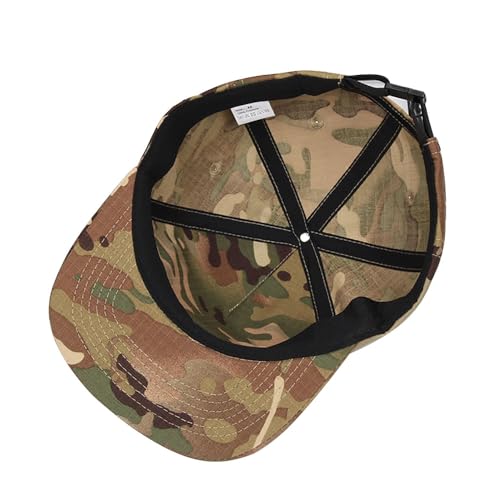 COOLSOME Camo Hat 5 Panels Hats Camper Hunting Cap - color: M (7-7 1/2)| Camo |Flat-brim