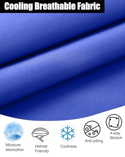 Cooling Skull Caps Helmet Liner Hard Hat Sweat Liner Motorcycle Cycling Cap - color: 3pcs (Black+light Gray+blue)