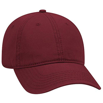 OTTO 6 Panel Low Profile Garment Washed Superior Cotton Twill - color: Burg. Marn