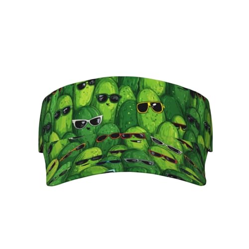 Unisex Adjustable Sports Sun Visor - color: Glasses
