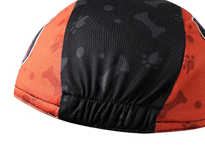Funny Cycling Cap - Polyester Cartoon Cycling Hat-Under Helmet - Cycling Helmet Liner Breathable&Sweat Uptake - color: B7