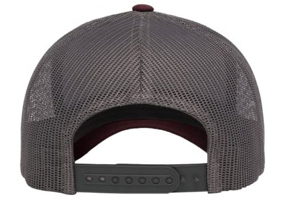 L2K Classics Plain Trucker Mesh Cap Baseball Cap - Mens Hats Trucker Hats for Men - color: Maroon/Grey