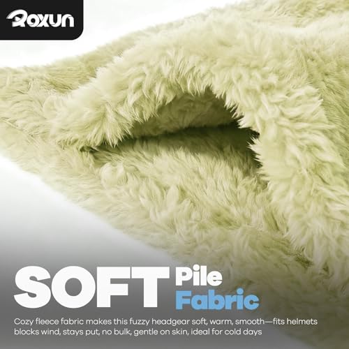 ROXUN Ski Mask Fleece Balaclava, Windproof Face Mask Winter Warm Neck Cover - color: Pastel Lemon
