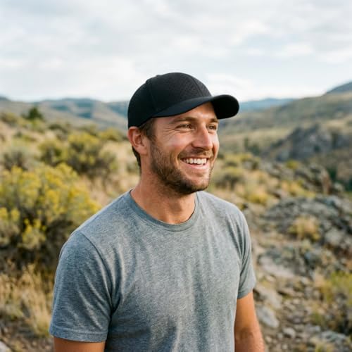 FEINION Men Laser Mesh Breathable Snapback Baseball Cap - color: Army Green