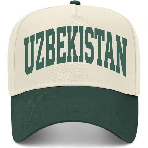 Uzbekistan Collegiate Hat - color: Green/Natural
