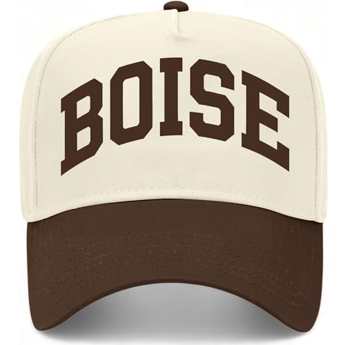 Boise Collegiate Hat - color: Brown/Natural
