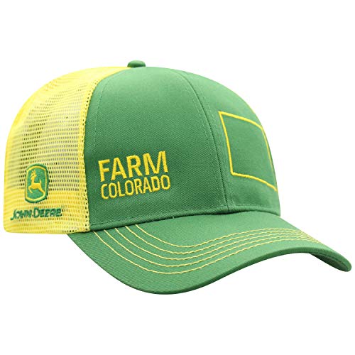 John Deere Farm State Pride Contrast Mesh Back Core Baseball Cap - color: Colorado